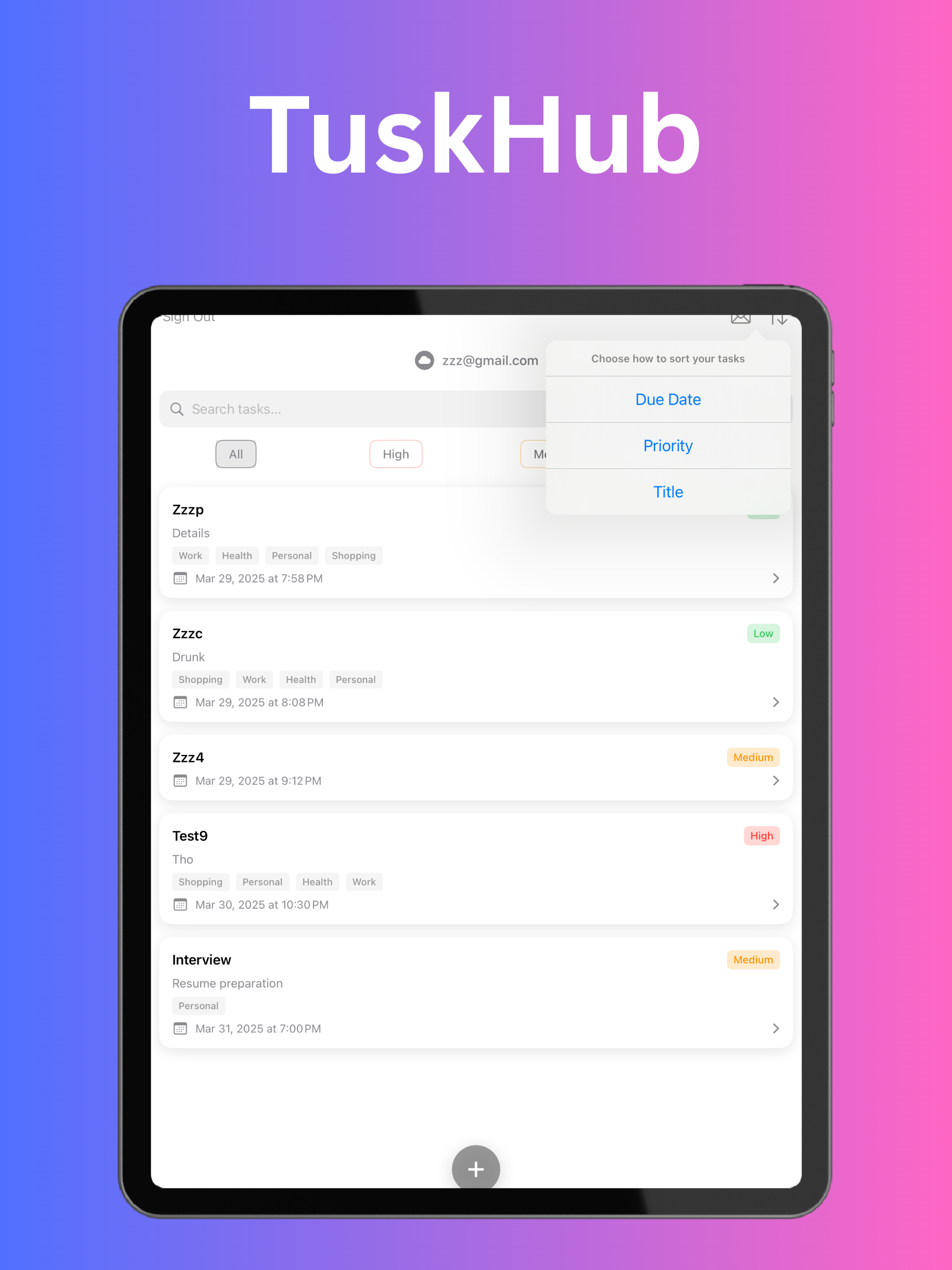 Task Center Screenshot 3